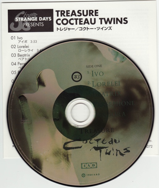 cd & booklet, Cocteau Twins - Treasure